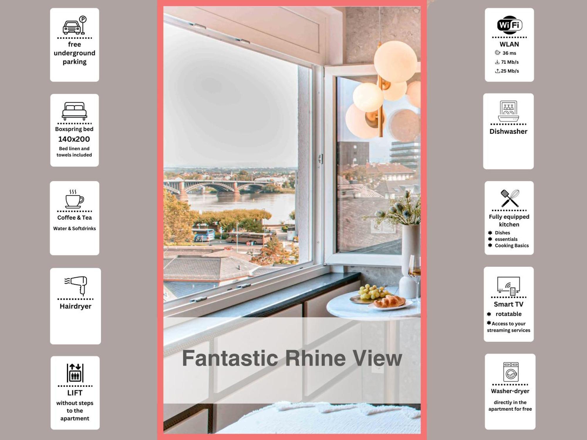 Hidden Treasure Business Apartment Mainz - Fantastic Rhine View In Center Of Mainz Old Town Extérieur photo